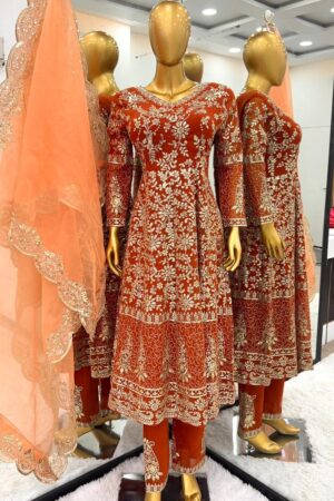 georgette suit, anarkali