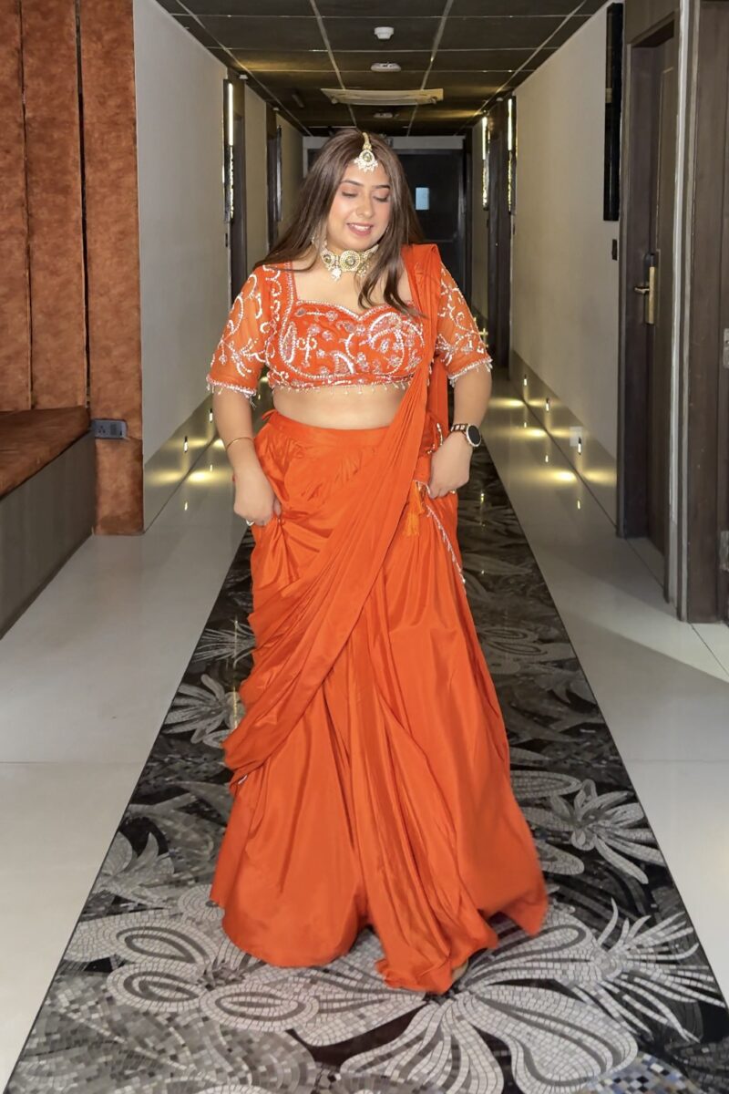 KARVA SPECIAL PRE DRAPE SAREE