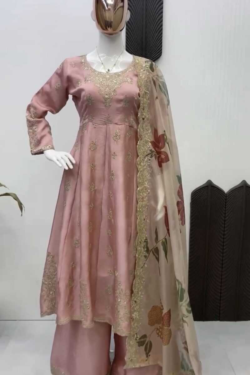 Blush Bloom Anarkali Set