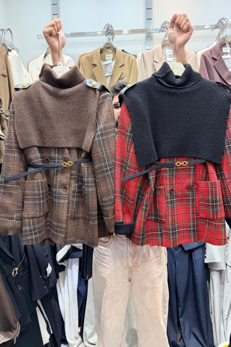 HIGH NECK BLAZER DRESS