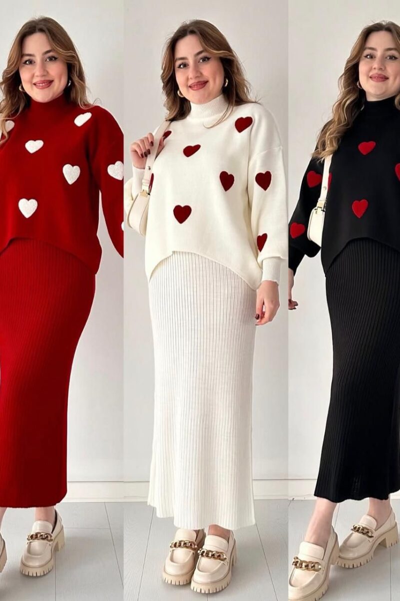 HEART 2 PIECE DRESS