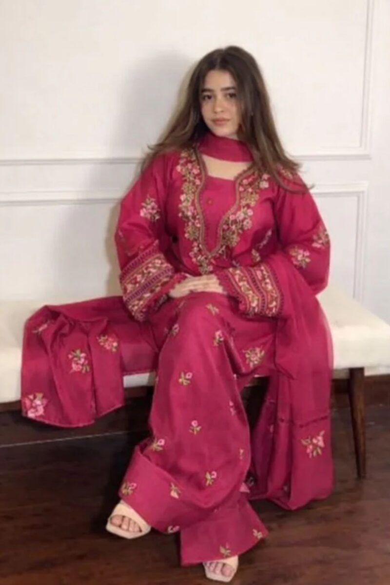 Noorzaar Jam Cotton Embroidered Set