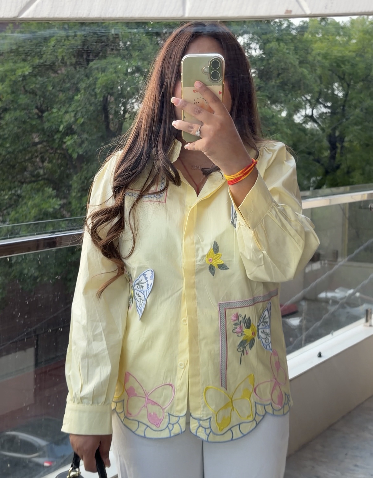 Butterfly bloom cotton shirt - Image 3