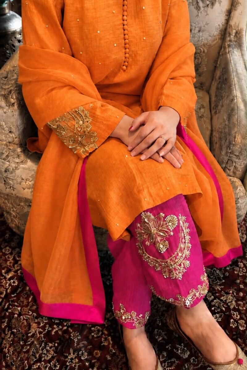 ORANGE PINK SUIT