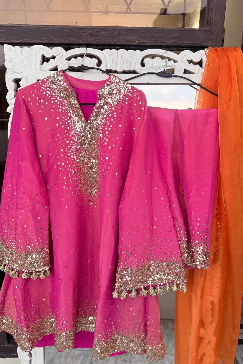 PINK SEQUENCE SUIT